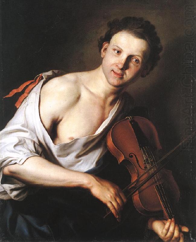 Young Man with a Violin, KUPECKY, Jan
